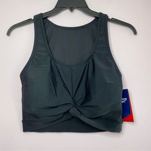 NEW Reebok Twist Crop Top Sports Bra size Large